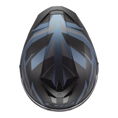LS2 FF820 Rapid III Xtrem Helmet - Black / Blue Petrol