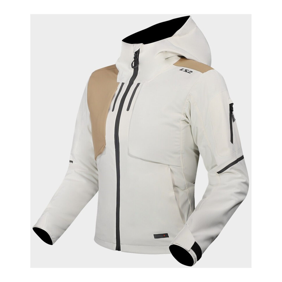 LS2 Axel Ladies Jacket - Light Grey / Khaki