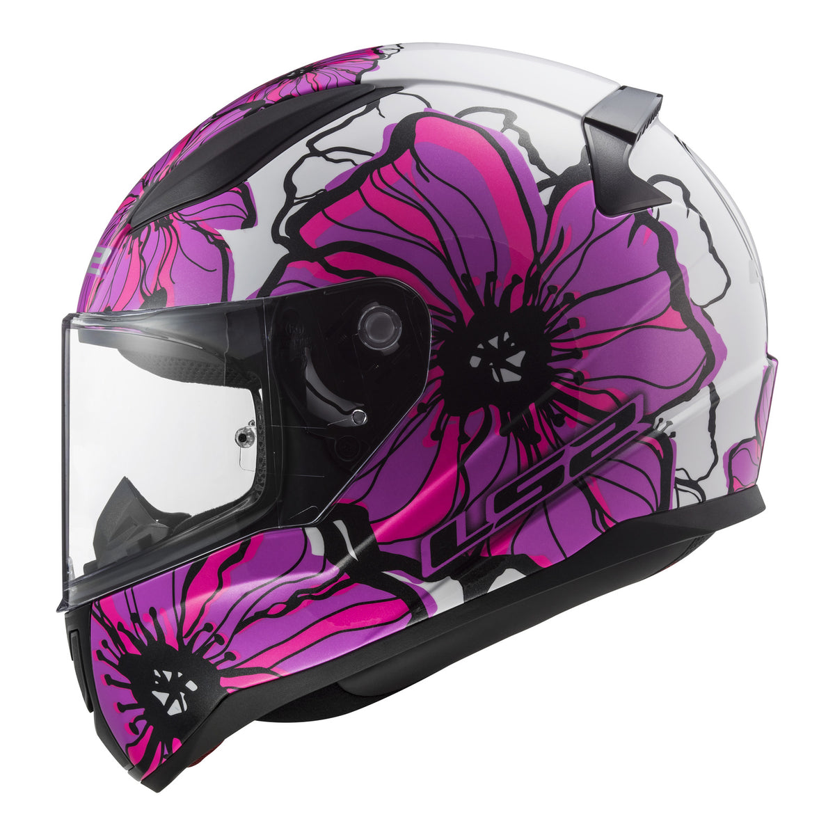 LS2 FF353 Rapid II Helmet - Poppies Pink 06