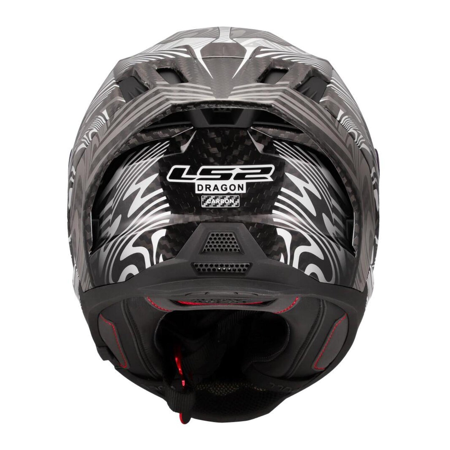 LS2 FF807 Dragon Carbon Enthum Helmet - Black / Silver 06