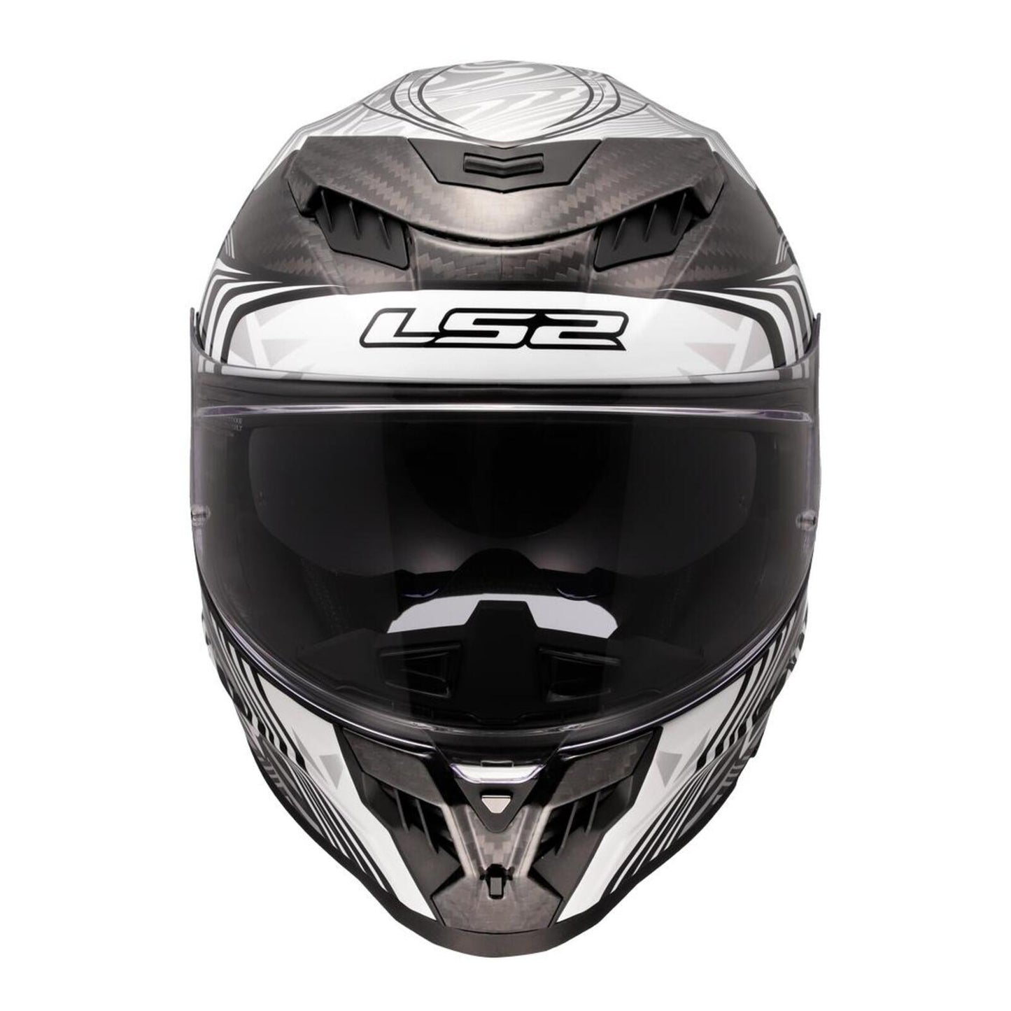 LS2 FF807 Dragon Carbon Enthum Helmet - Black / Silver 06