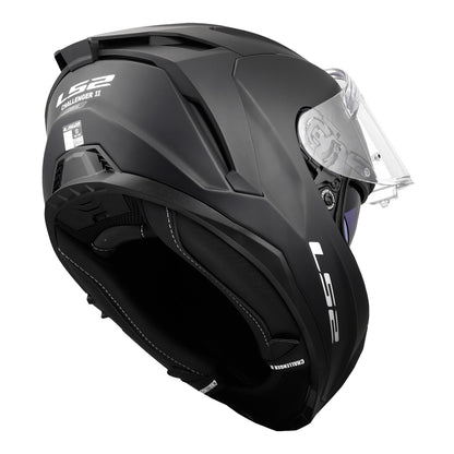 LS2 FF817 Challenger II Solid Helmet - Matte Black