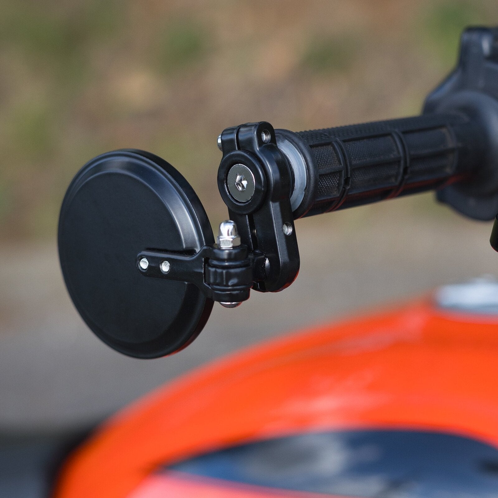 Oxford Fold Away Mirror Black 76mm Diameter
