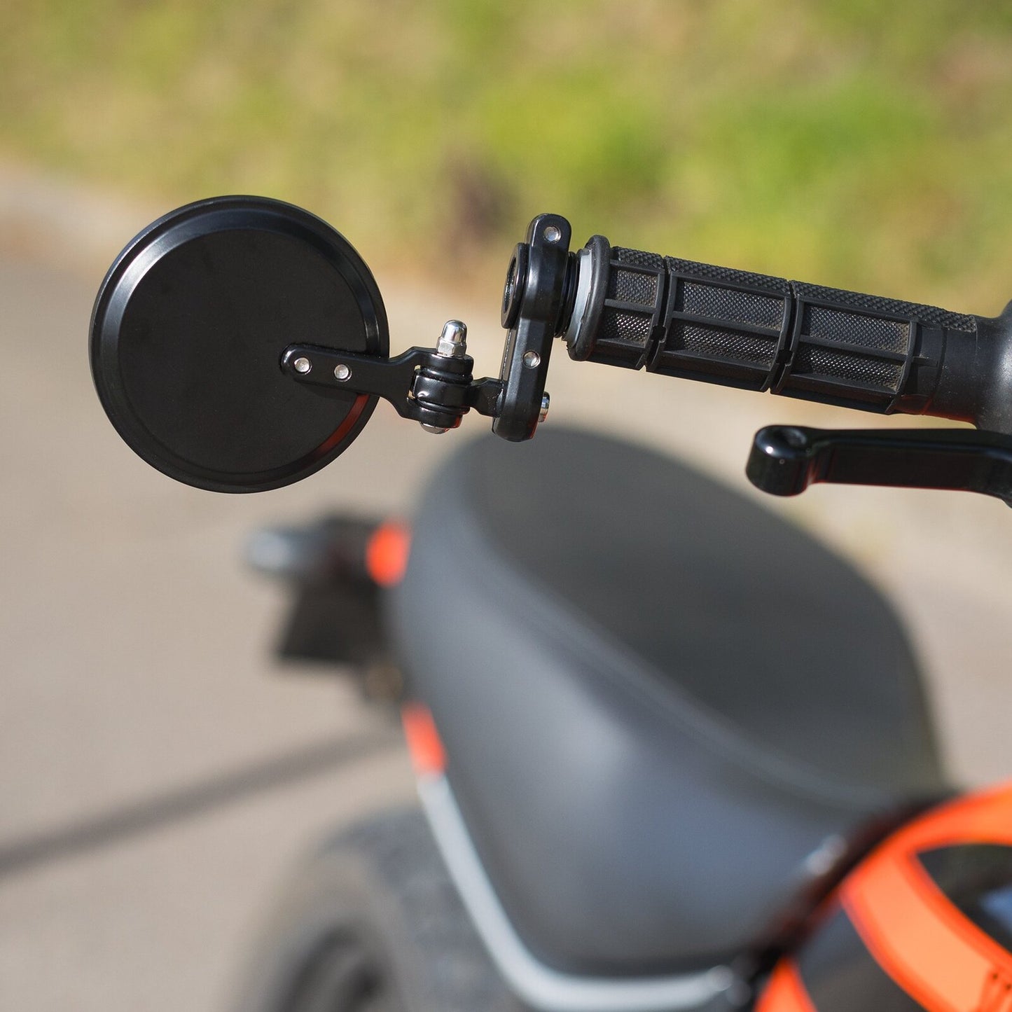 Oxford Fold Away Mirror Black 76mm Diameter