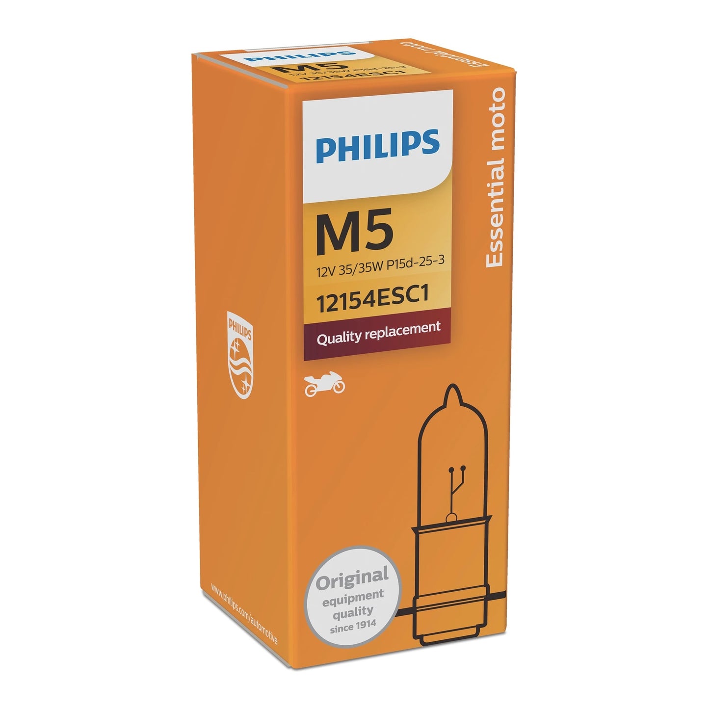 Philips Bulb M5 12154 ES 12V 35/35W P15D-25-3 C1
