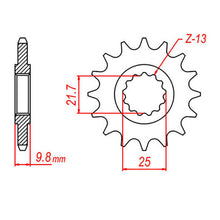 MTX 1587 Steel Front Sprocket #428 (10-3FH)