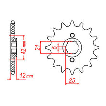 MTX 571 Steel Front Sprocket #530 (10-17A)