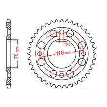 MTX 246 Steel Rear Sprocket #530 (11-413)