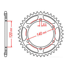 Sprocket Rear MTX 260/475 37T #520 11-260-37