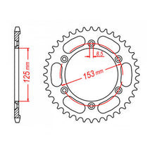 MTX 1258 Steel Rear Sprocket #428 (11-KRH)
