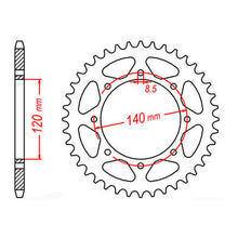 MTX 487 Steel Rear Sprocket #520 (11-186)