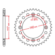 MTX 831 Steel Rear Sprocket #428 (11-39K)