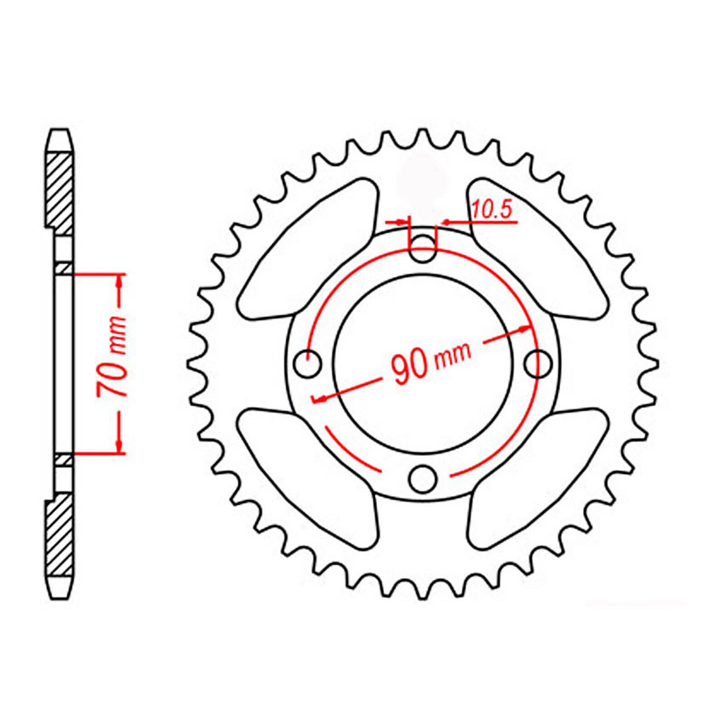 XAM Sprocket Kit Honda CT110X 15/45