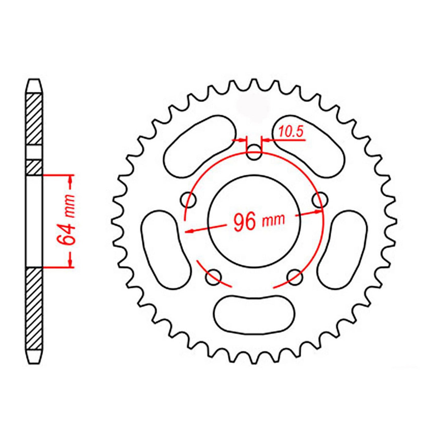 XAM Sprocket Kit Honda CTX200 12/50