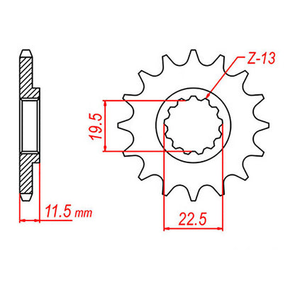 XAM Sprocket Kit Suzuki DRZ125 / Kawasaki KLX125 Big Wheel 14/57