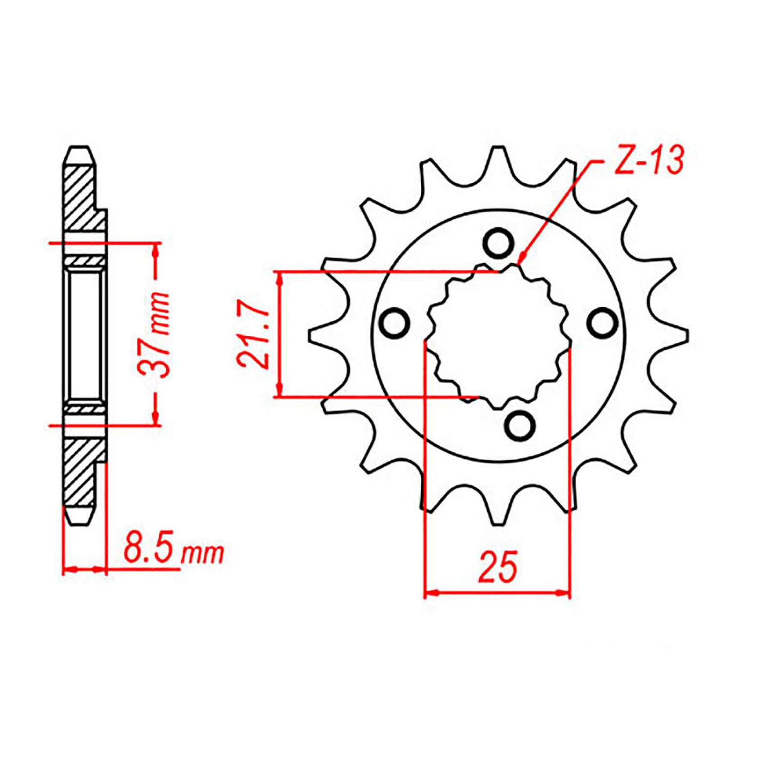 XAM Sprocket Kit Kawasaki KLX250S '09-'11 X-Ring 14/42