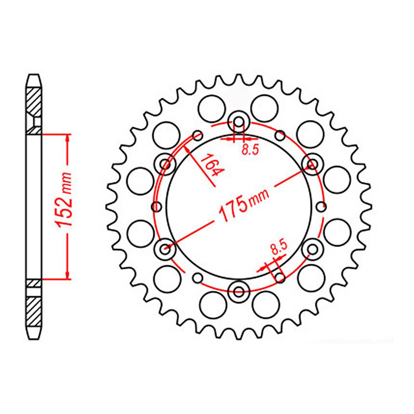 XAM Sprocket Kit Yamaha TT250 R '96-'98 & '03-'04 - 520NSD 14/44