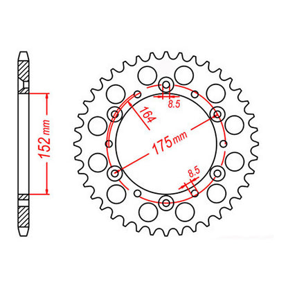 XAM Sprocket Kit Yamaha TT250 R '96-'98 & '03-'04 - 520NSD 14/44