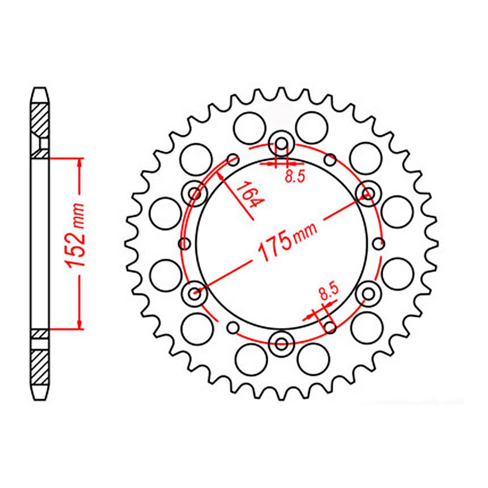 XAM Sprocket Kit Yamaha TT250 R '93-'95 - 520NSD 14/43
