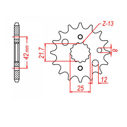 XAM Sprocket Kit Suzuki GSXR750 '90/'91 6 bolt X-Ring 15/43