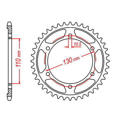 XAM Sprocket Kit Yamaha R6 '06-'15 X-Ring Gold 16/45