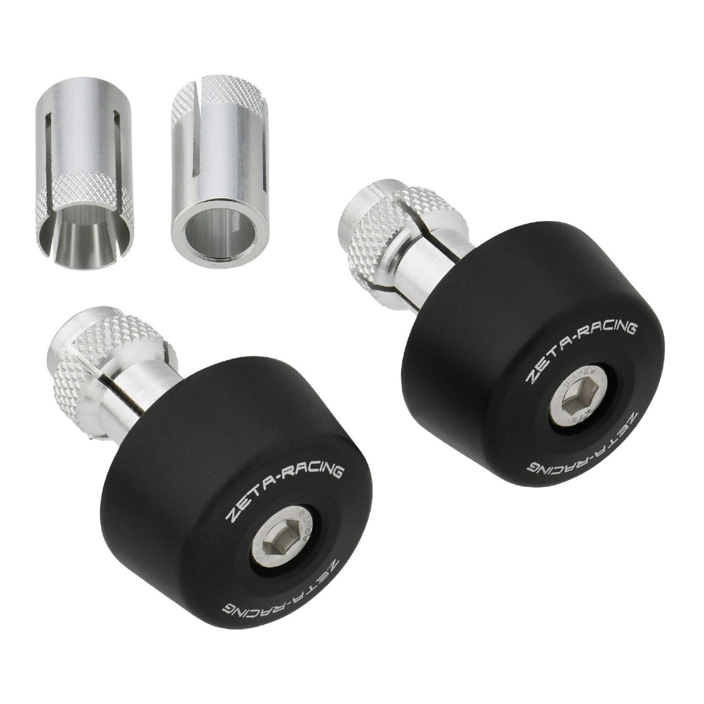 Zeta Bar End Sliders (2 Pack) - Black