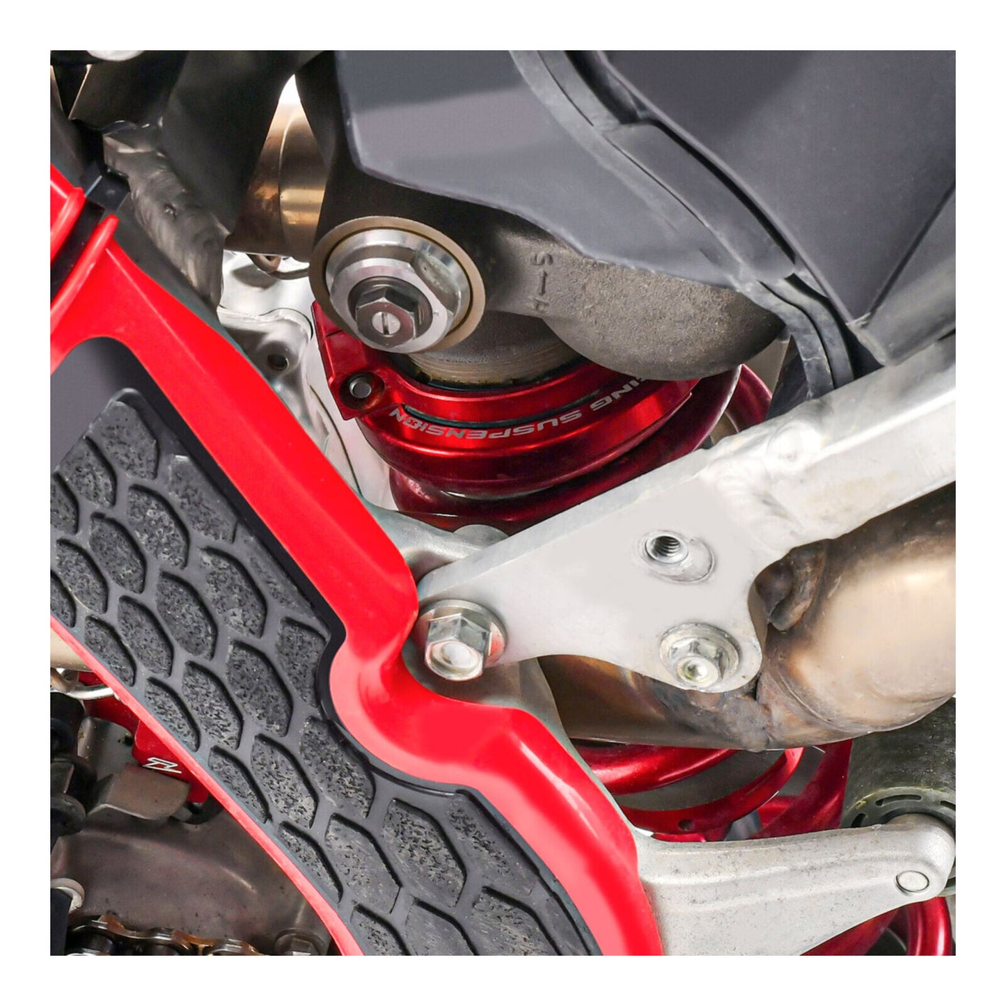 Zeta Rear Shock Preload Adjuster - Showa 50A - Red