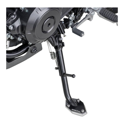 Zeta Side Stand Extender - Black / Silver - Suzuki V-Strom 250 ('17-) / V-Strom