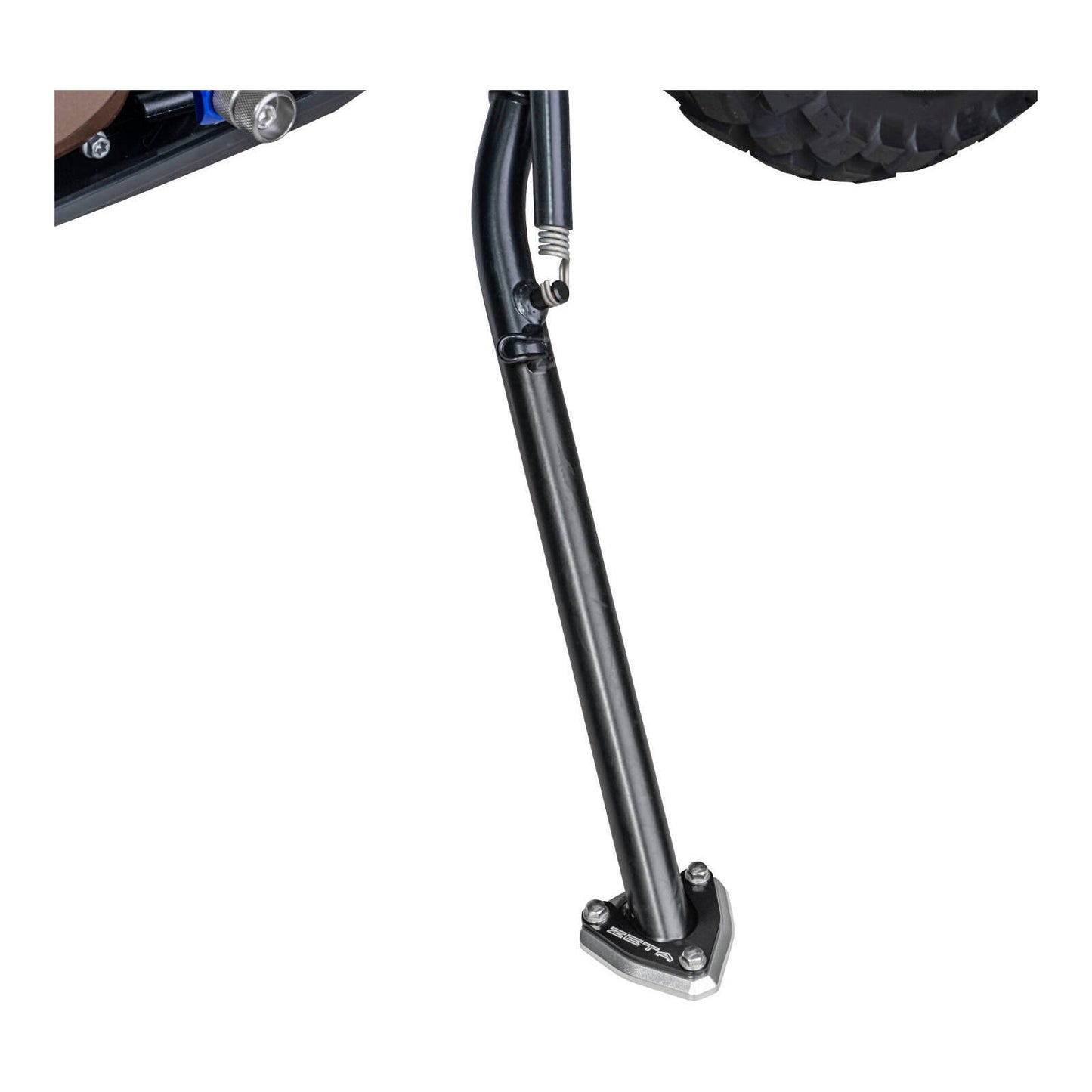 Zeta Side Stand Extender - Black / Silver - Husqvarna 701 Enduro ('17-) / KTM 69