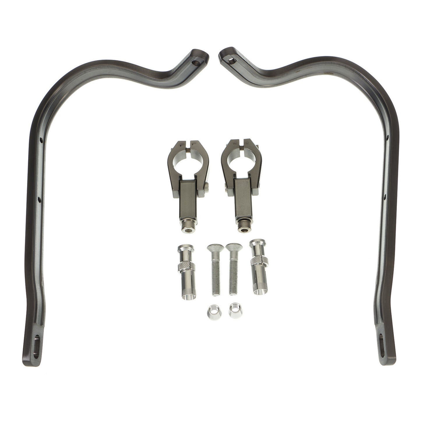 Zeta Armour Handguards Bent for 28.6mm Handlebars - Titanium
