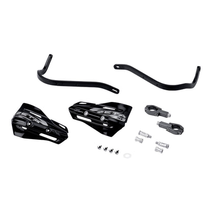 Zeta Armour XC Handguard Kit for 28.6mm Handlebars - Black / Black