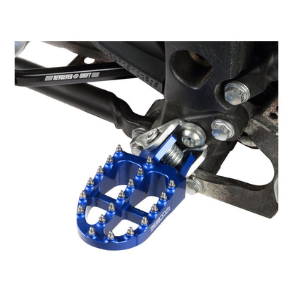 Zeta Ultra Wide Foot Pegs - KTM/Husqvarna/Beta - Blue